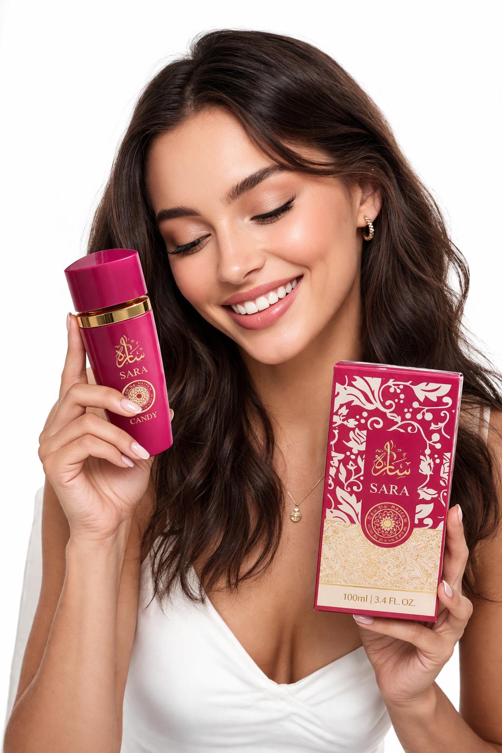 Sara candy Eau de parfum 100 ml- perfume dulce y femenino de larga duracion.